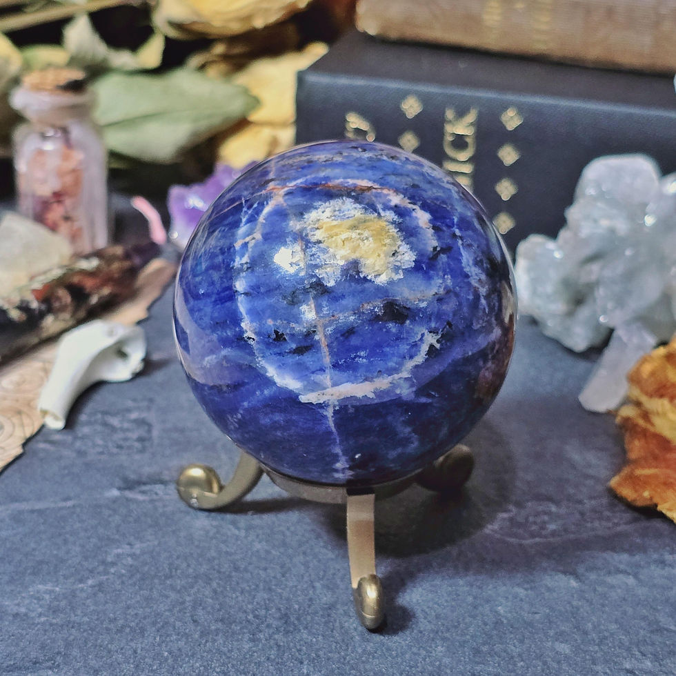 Thumbnail: Sodalite Crystal Sphere | Witchy Crystal Ball | Sagittarius Zodiac Gemstone Gift