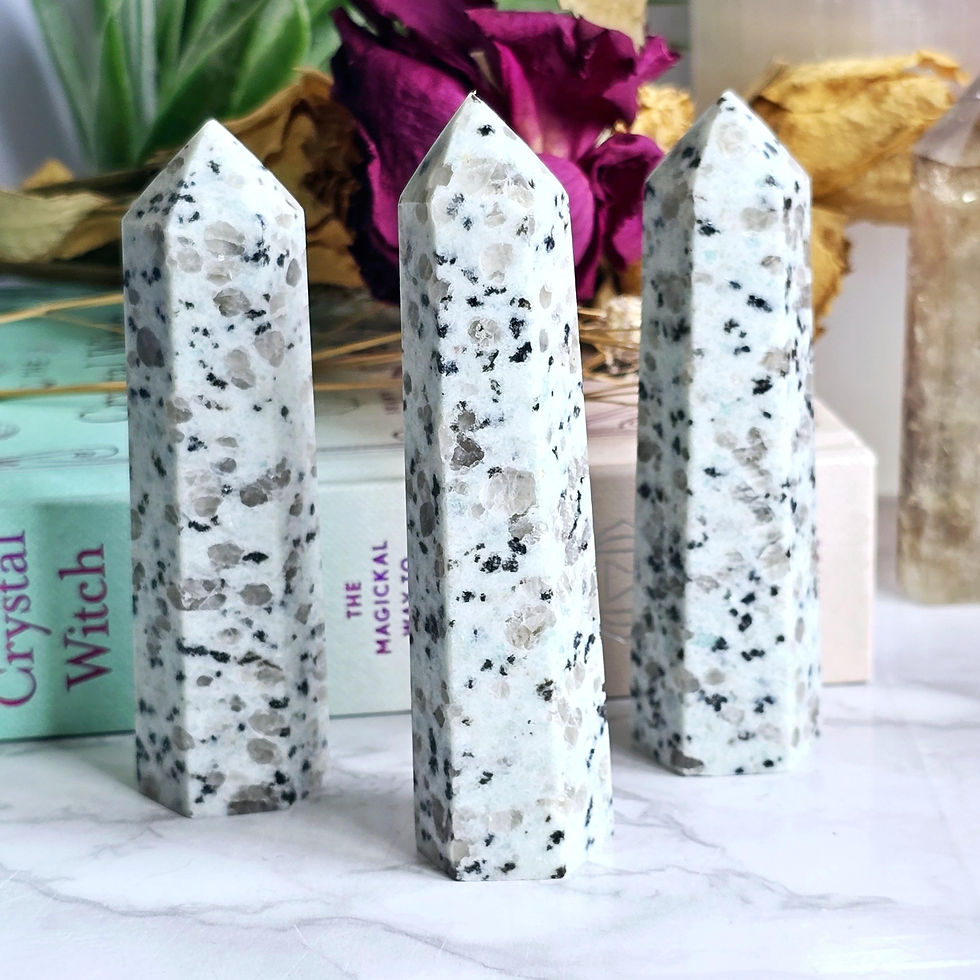 Kiwi Jasper Crystal Tower | Witchcraft Supplies | Crystal Grid Point | Scorpio