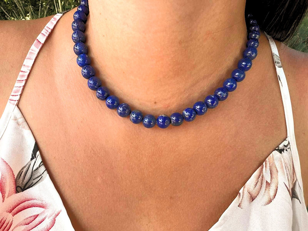 Collier Lapis Lazuli - Perles 10 mm