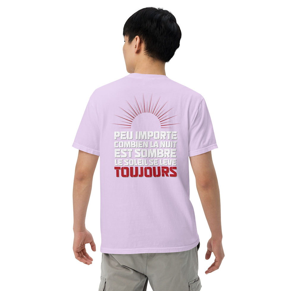 Thumbnail: Tshirt unisexe "Rétablissement" MAUVE