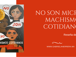 No son micro machismos cotidianos | Reseña | Libro