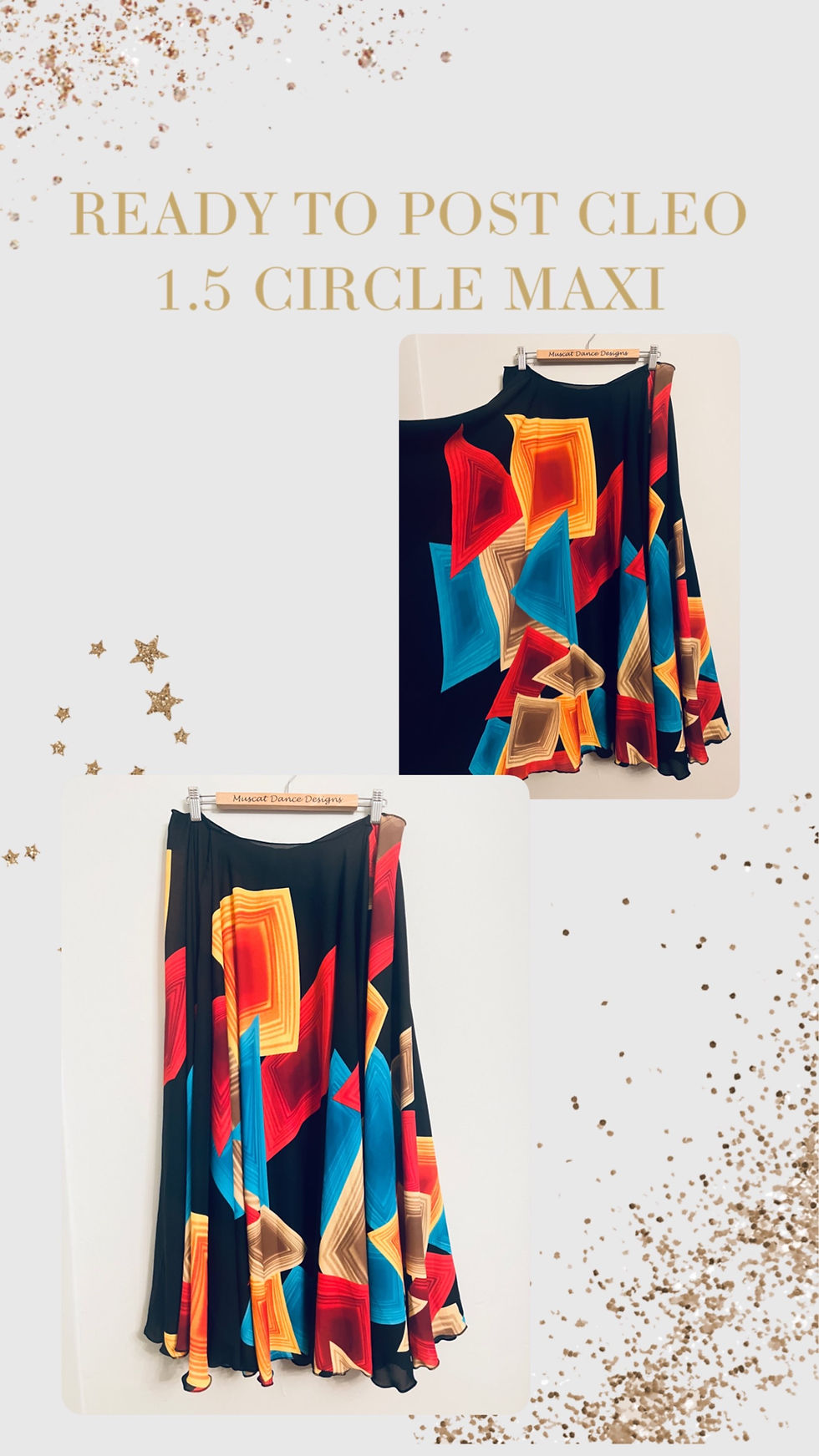 Thumbnail: Tea & Maxi Length Patterned Rehearsal Skirts - Ready to Post