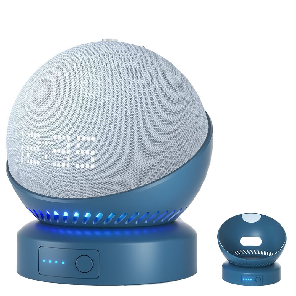 Battery Base Portable Wireless Compatible with Echo dot 4th/5th Alexa Speaker
