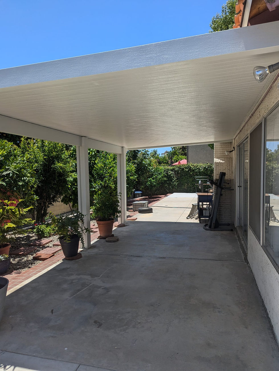 solid insulated patio cover in Orange County