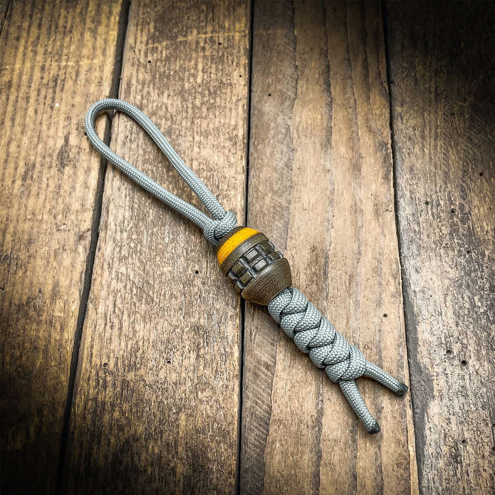 Thumbnail: Fallout Frag - Canvas Micarta Bead