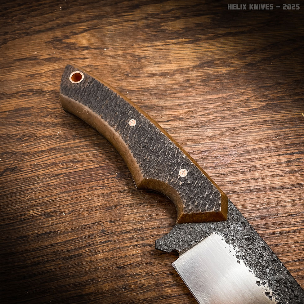 Thumbnail: EDC Seax [Vintage Micarta]