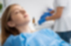 Relaxed patient during dental procedure