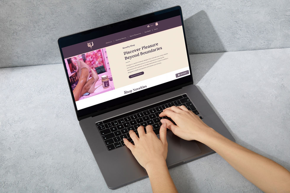 Mockup of user-friendly website