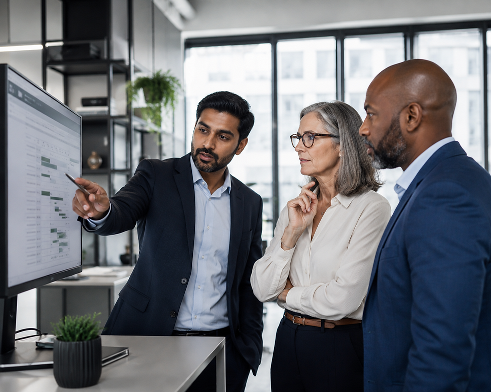 Collaborative discussion in modern office