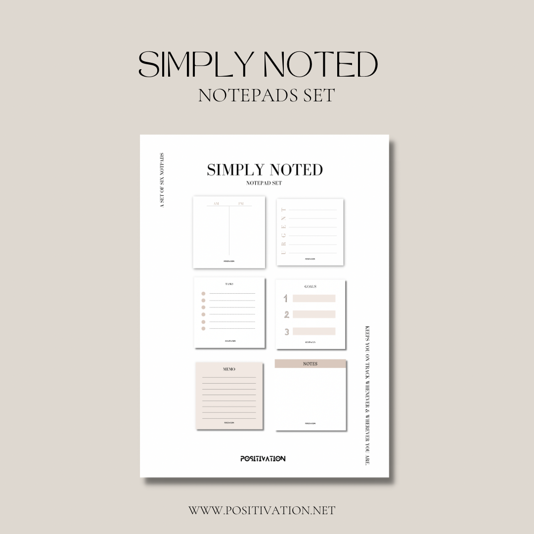 Simply noted notepads