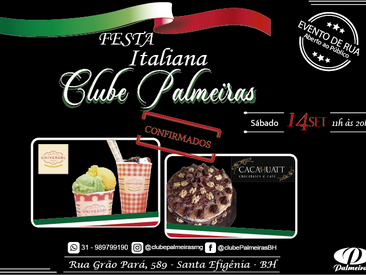 Cacahuatt e Sorveteria Universal na Festa Italiana do Clube Palmeiras