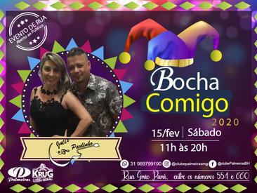 Julie & Paulinho confirmados no Bloco Bocha Comigo