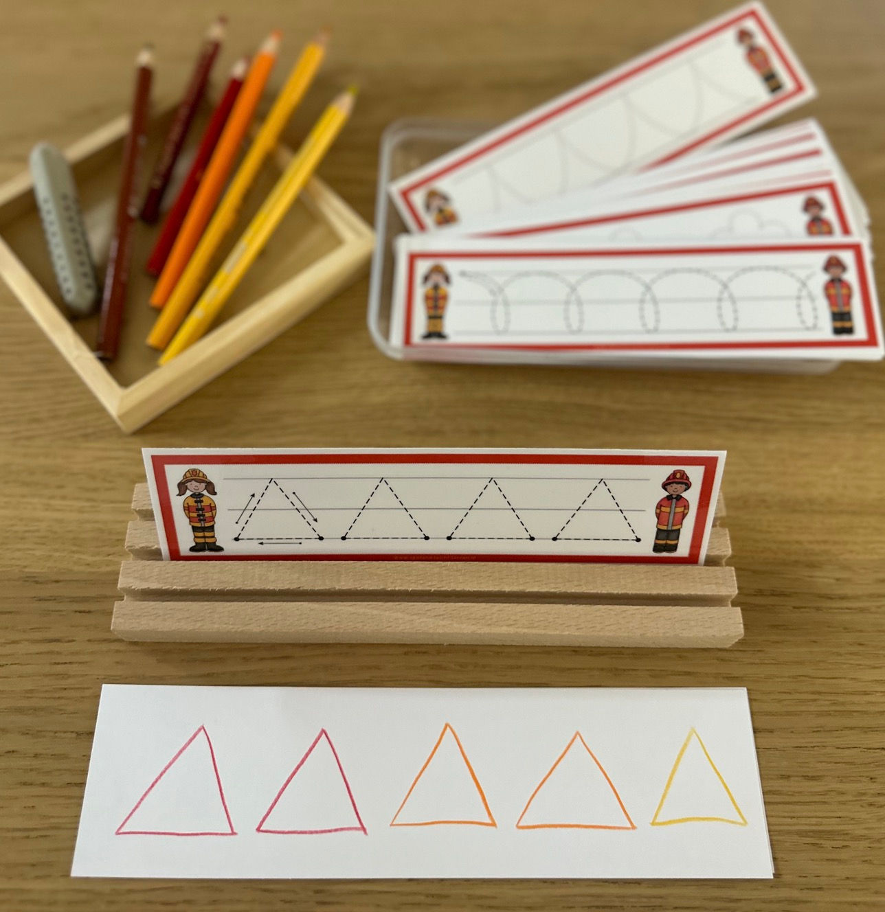 Feuerwehr – Nachspurübungen oder als Vorlage