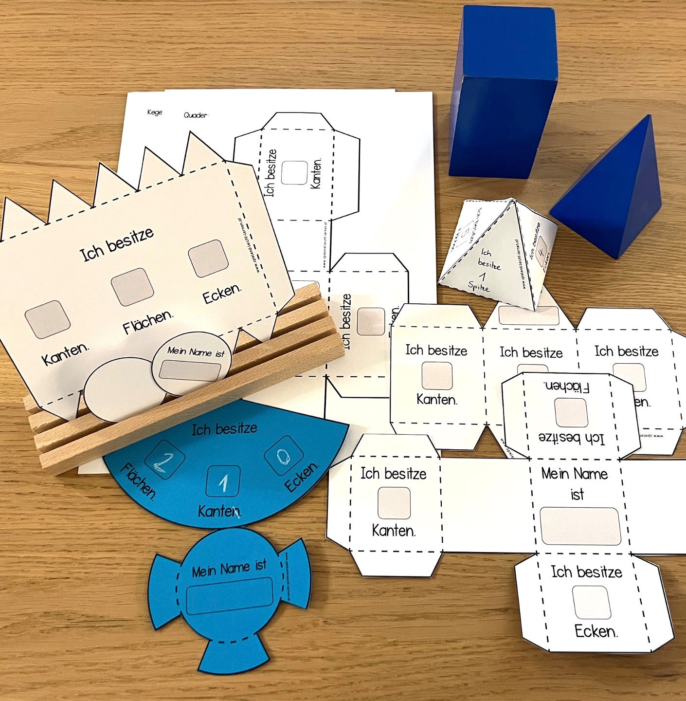 Geometrische Körper Körpernetze