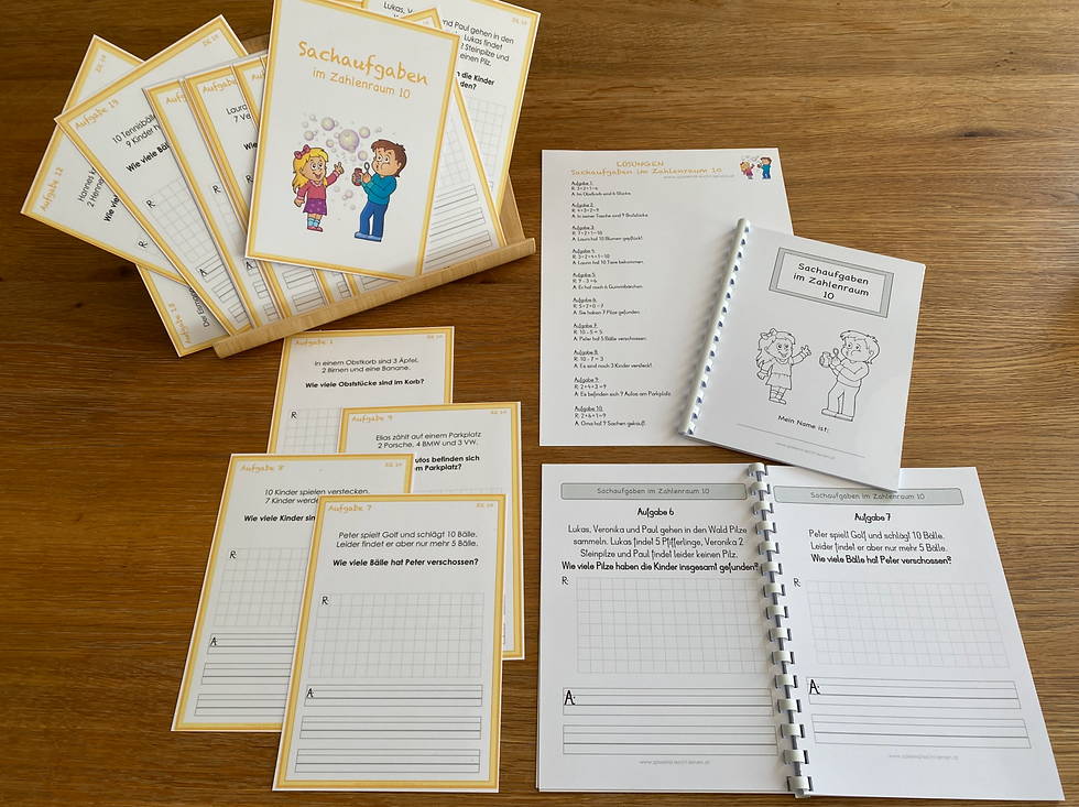 Sachaufgaben PAKET für den ZR 10