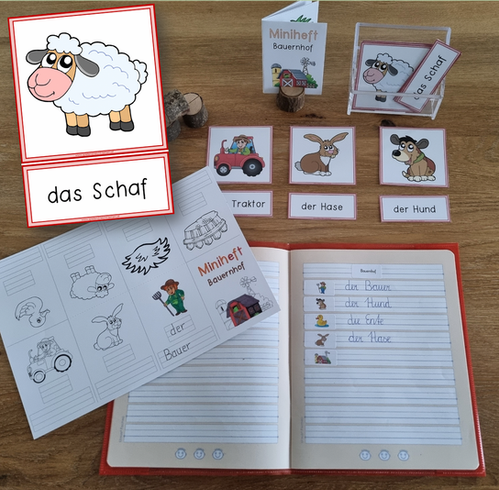 HENBRANDT 10x Mini-Bauernhof-Notizbücher – Bunte Kleine Notizhefte Als Gastgeschenk