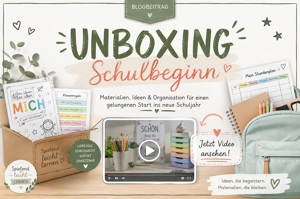 UNBOXING Schulbeginn