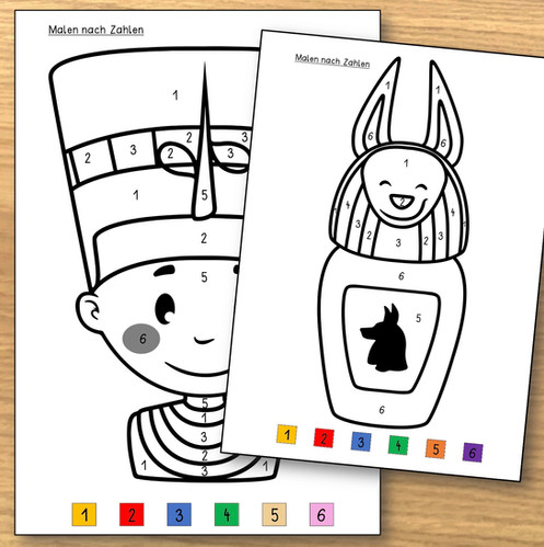 Ägypten - Malen nach Zahlen | SLL