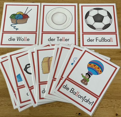 Doppelmitlaut ll - Tafelbildkarten | SLL