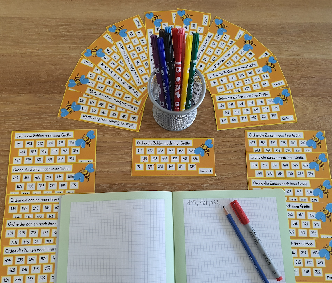 Zahlen ordnen im ZR 1000