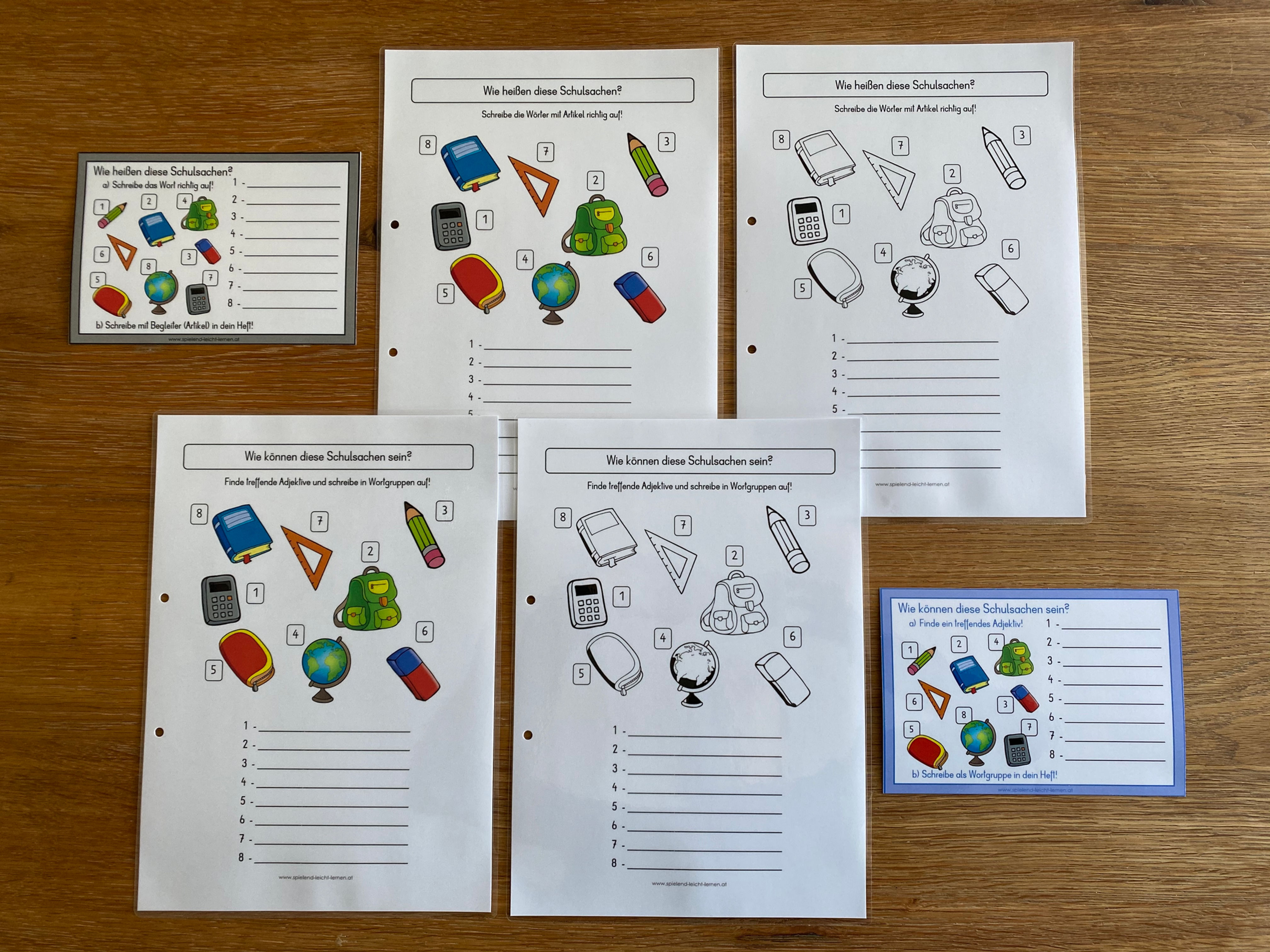 Wortschatz SCHULSACHEN