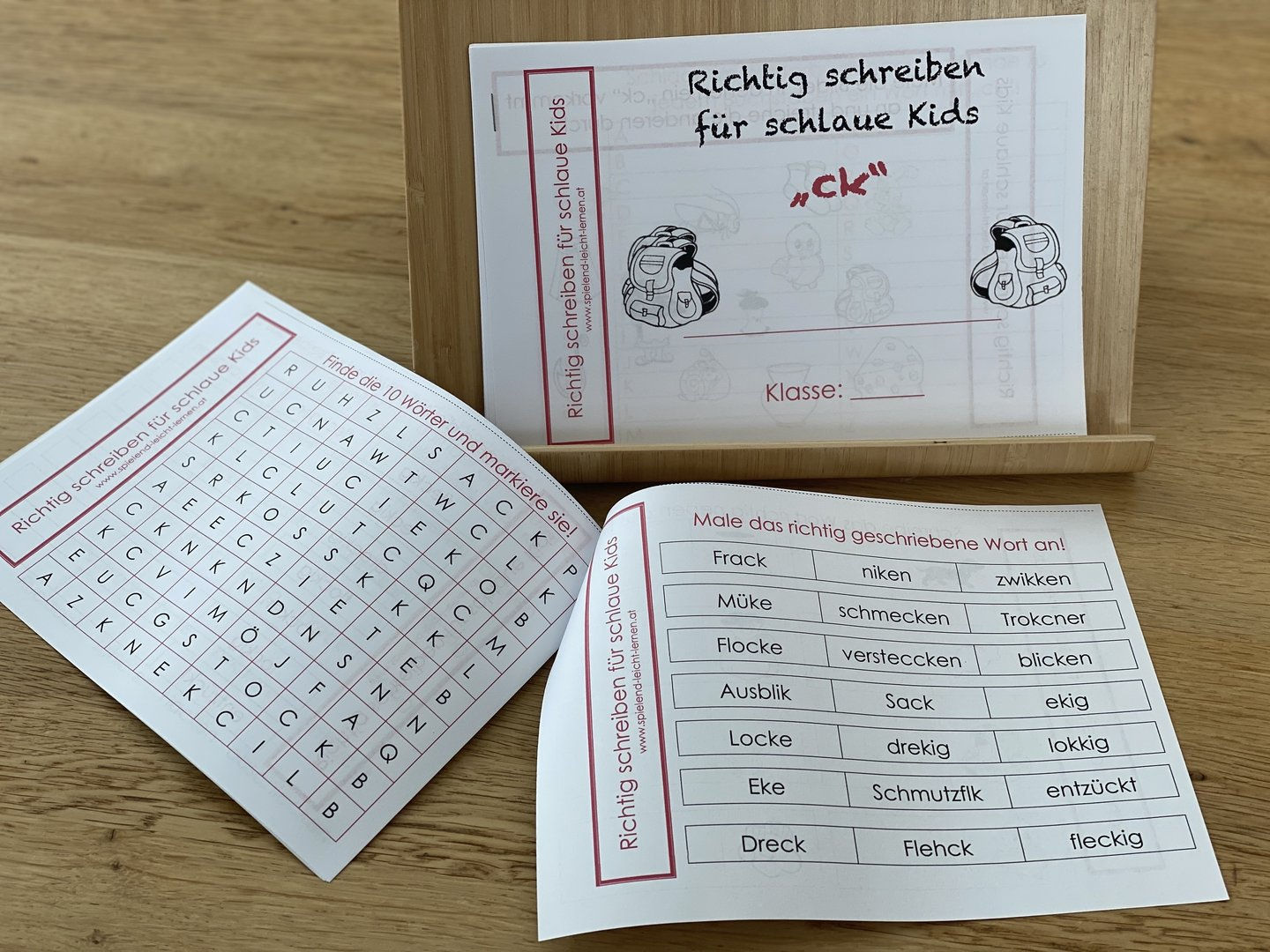 Miniheftchen „ck“