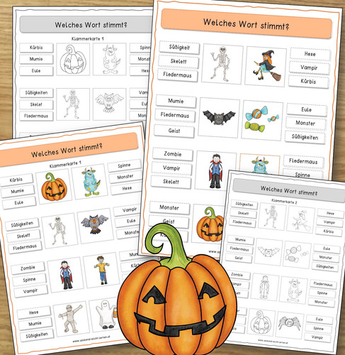 Halloween Klammerkarten | SLL
