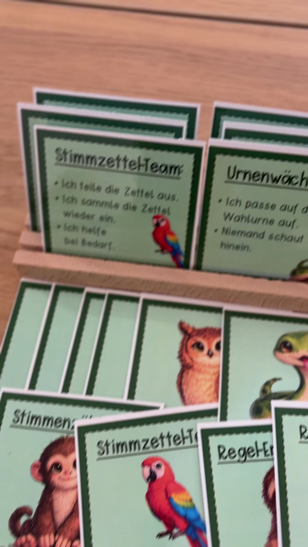 Miniaturbild: Demokratie erleben Ämterkarten für Klassensprecherwahl
