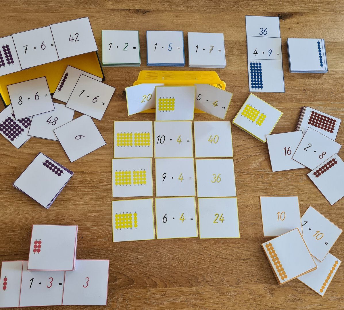 Einmaleins - großer Kartenlegesatz