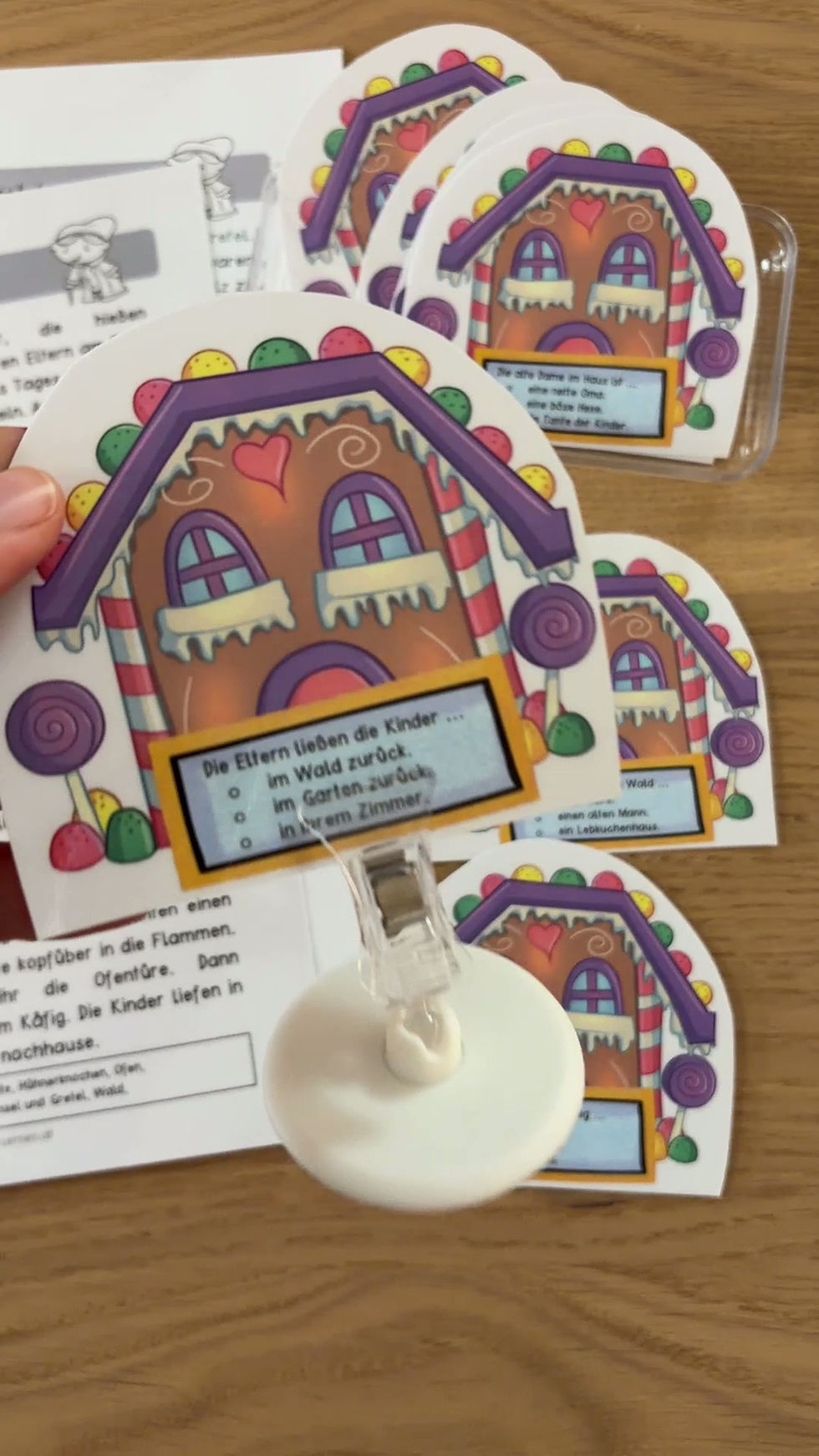 Miniaturbild: Hänsel und Gretel Kurzgeschichte mit Multiple Choice