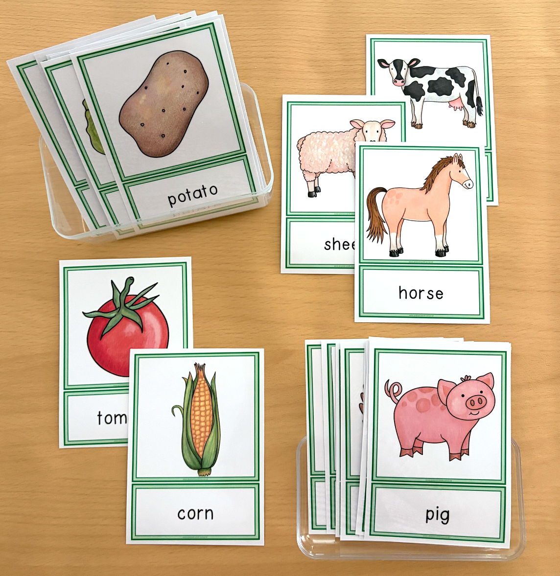 Animals & Vegetables Tafelbildkarten