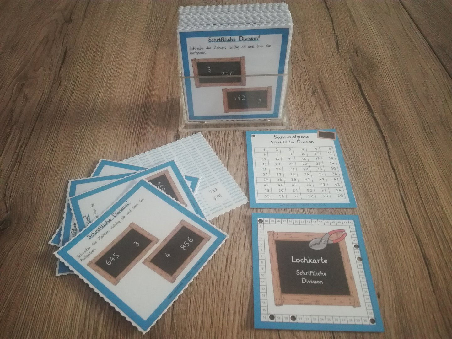 60 Lochkarten Schriftliche Division (Bilden von Rechnungen im ZR 1000)