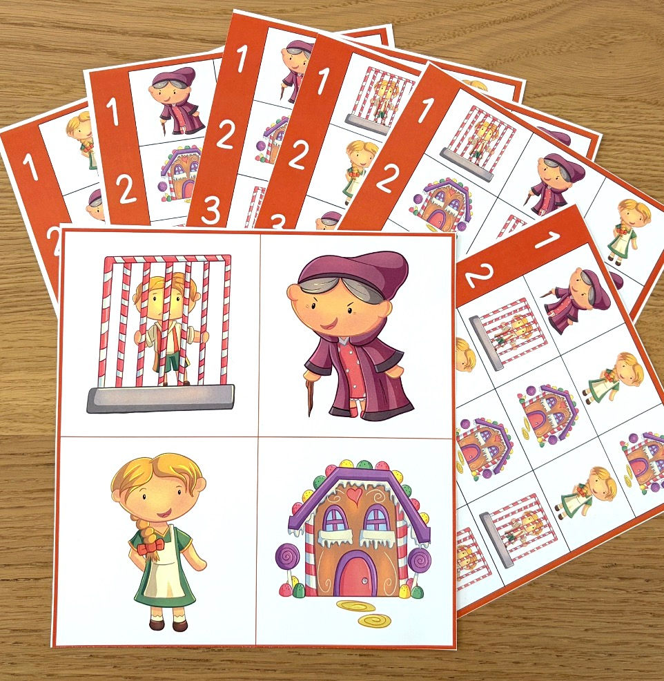 Hänsel und Gretel Reihenfolgen abklatschen