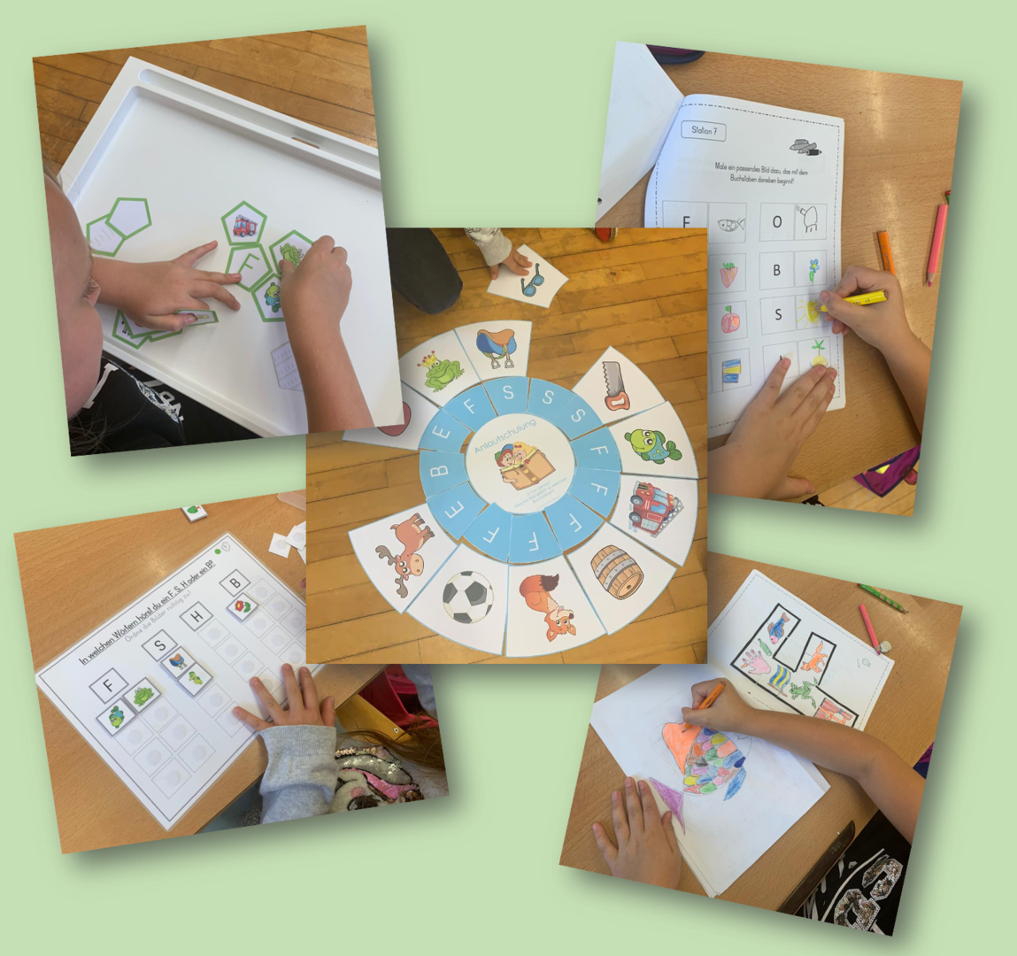 Buchstabenerarbeitung F (großer Stationsbetrieb)