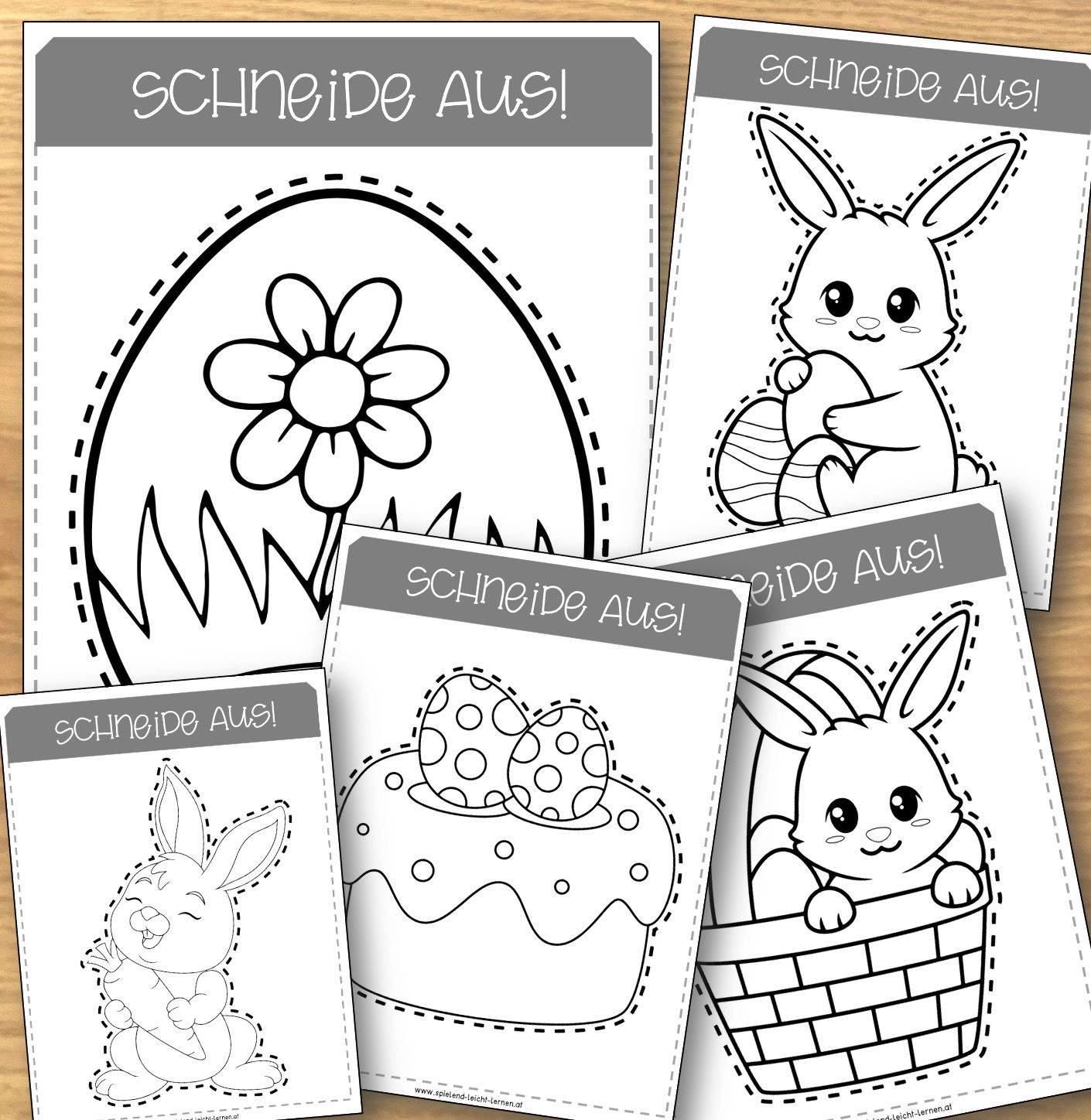 Ostern – Ausschneidebilder (15 Vorlagen)