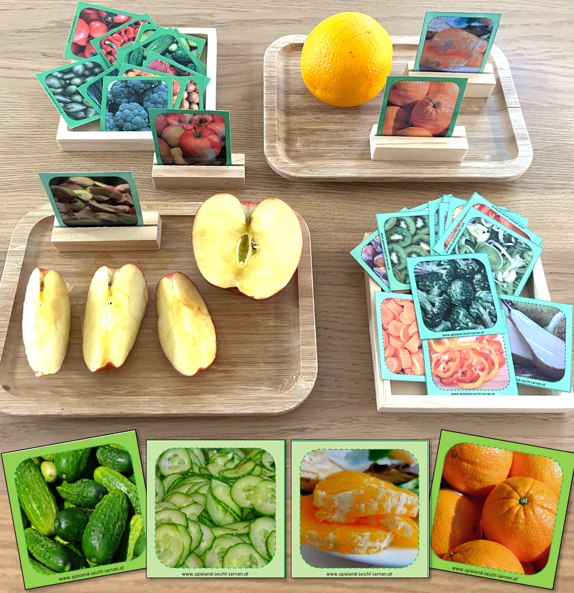 Obst & Gemüse Was gehört zusammen? (Legematerial)