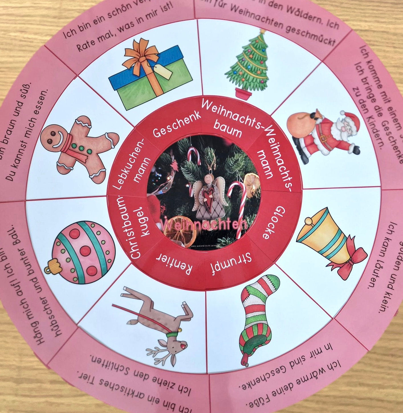 Weihnachten Legekreis (Wortschatz)