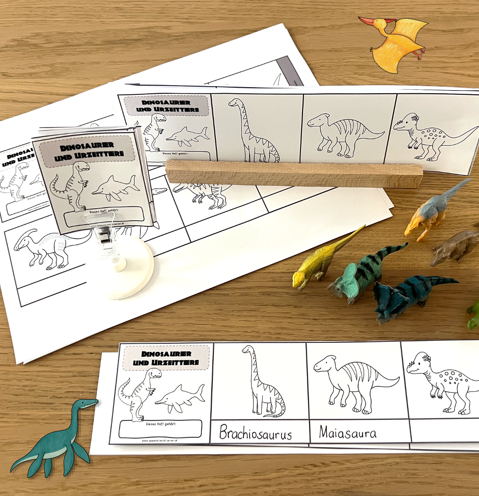 Dinosaurier Leporello (mehrfachdifferenziert)