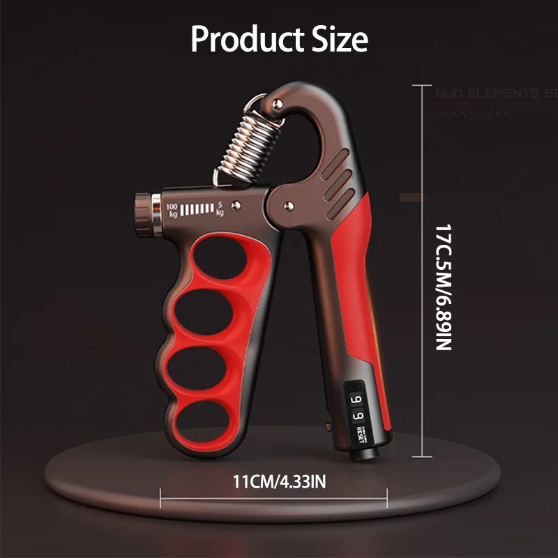 Thumbnail: 5-100kg Grip Strength Gym Wrist Expander Hand Strengthener Adjustable Muscle Rec
