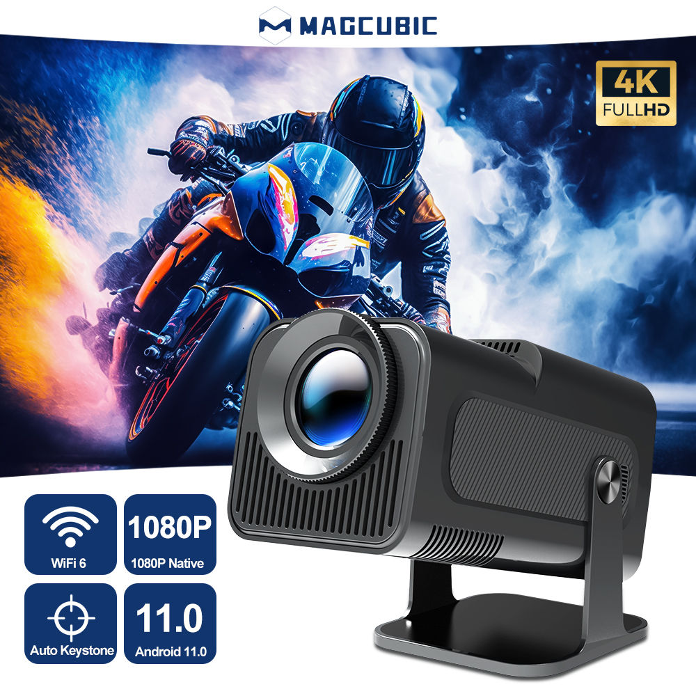 Magcubic Projector 4K Native 1080P Dual Wifi6 BT5.0 Cinema