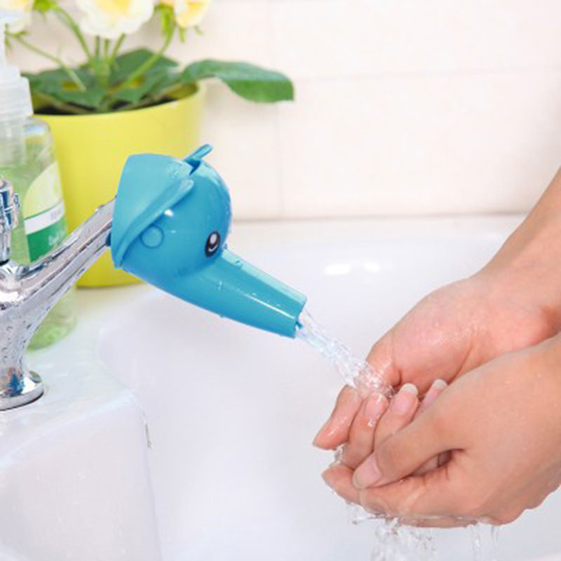 Thumbnail: Cute Cartoon Faucet Extender for Kids Hand Washing In Bathroom Sink Accessories 