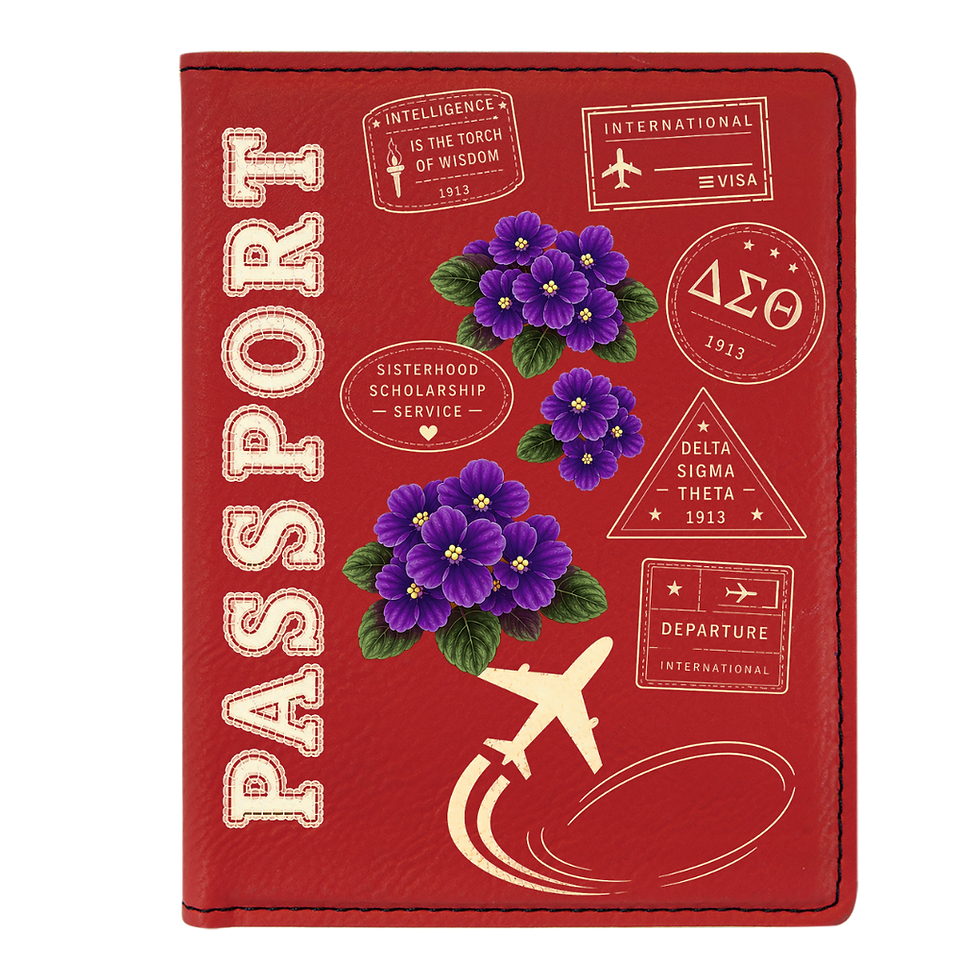 Thumbnail: Passport Stamp Travel Duo - Passport and Luggage Tag Set
