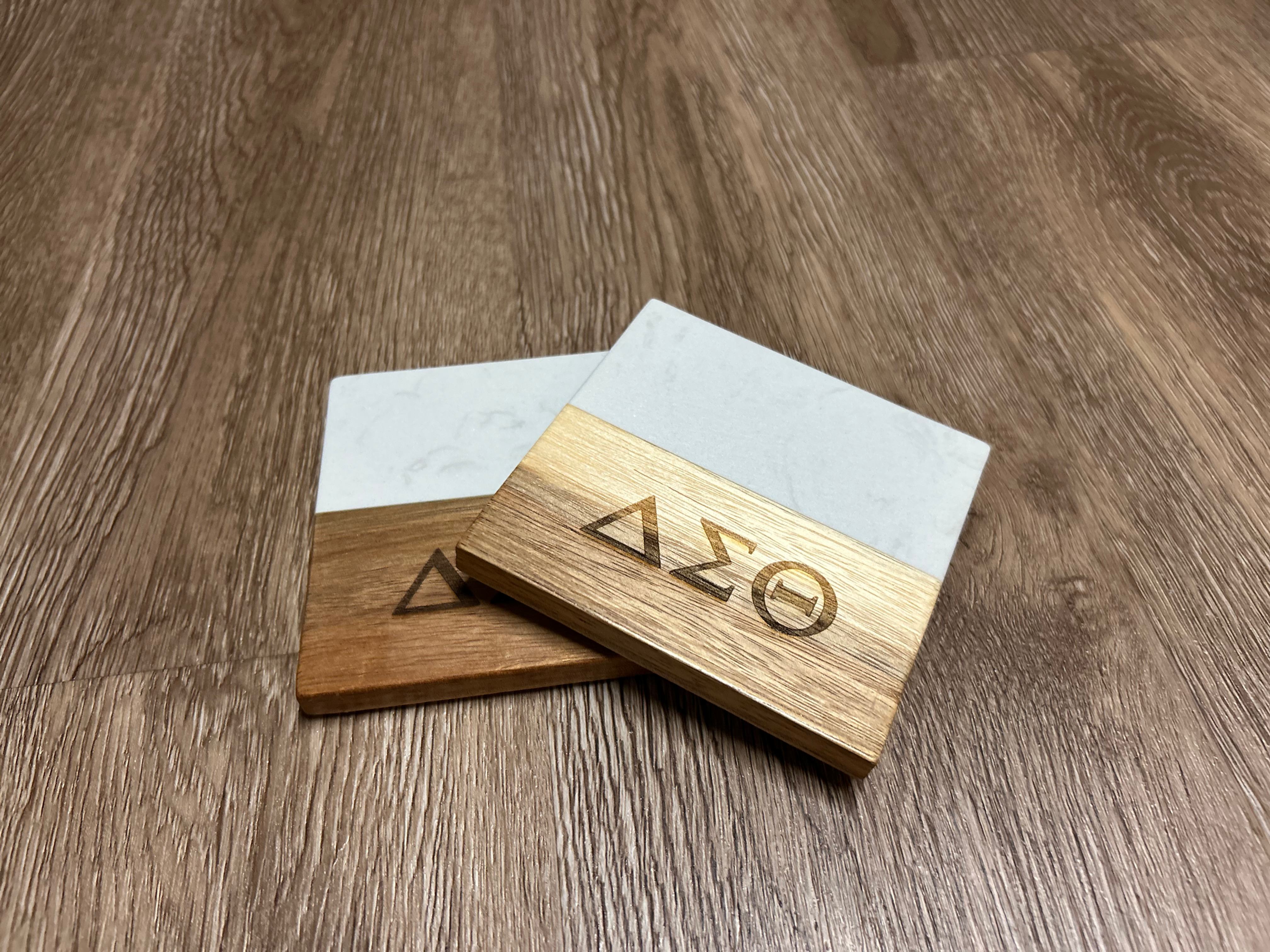 DST Marble/Wood Coasters (square)
