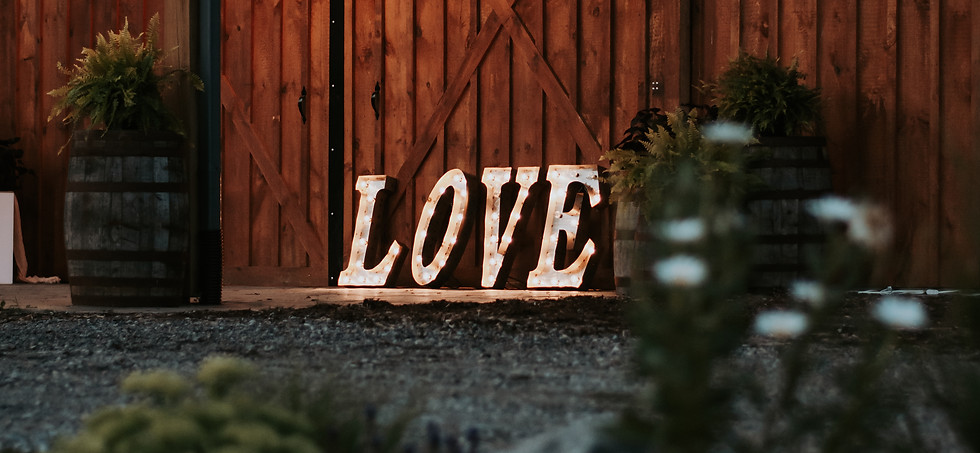 Love wedding signage