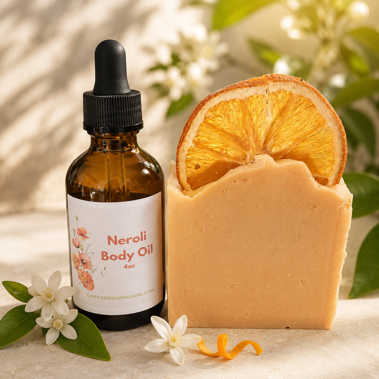 Neroli Body Oil and Orange X10 Bath Bar