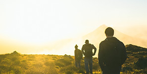 Wandern in Sunset