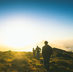 Hiking in Sunset