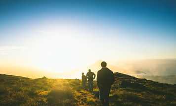 Hiking in Sunset