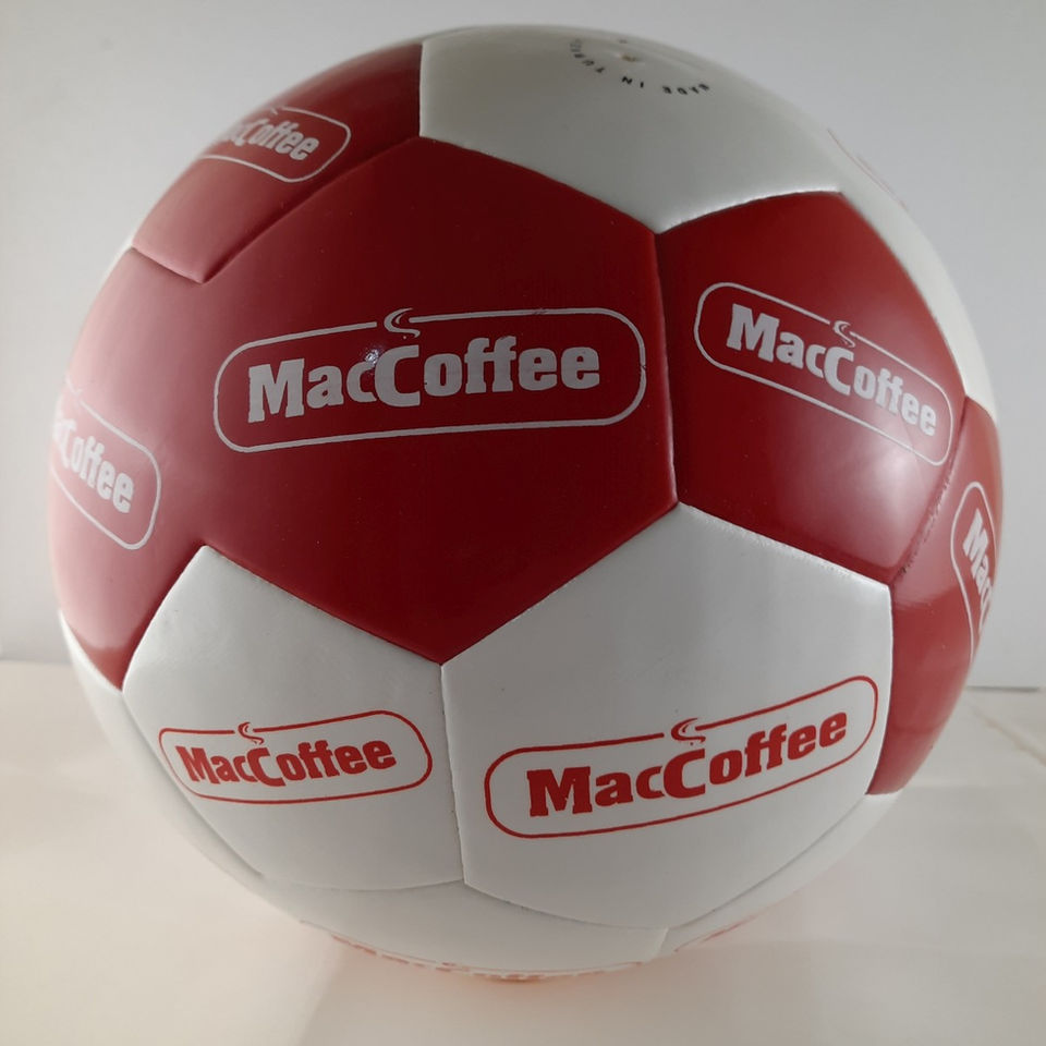 MacCoffee logo printed soccerball