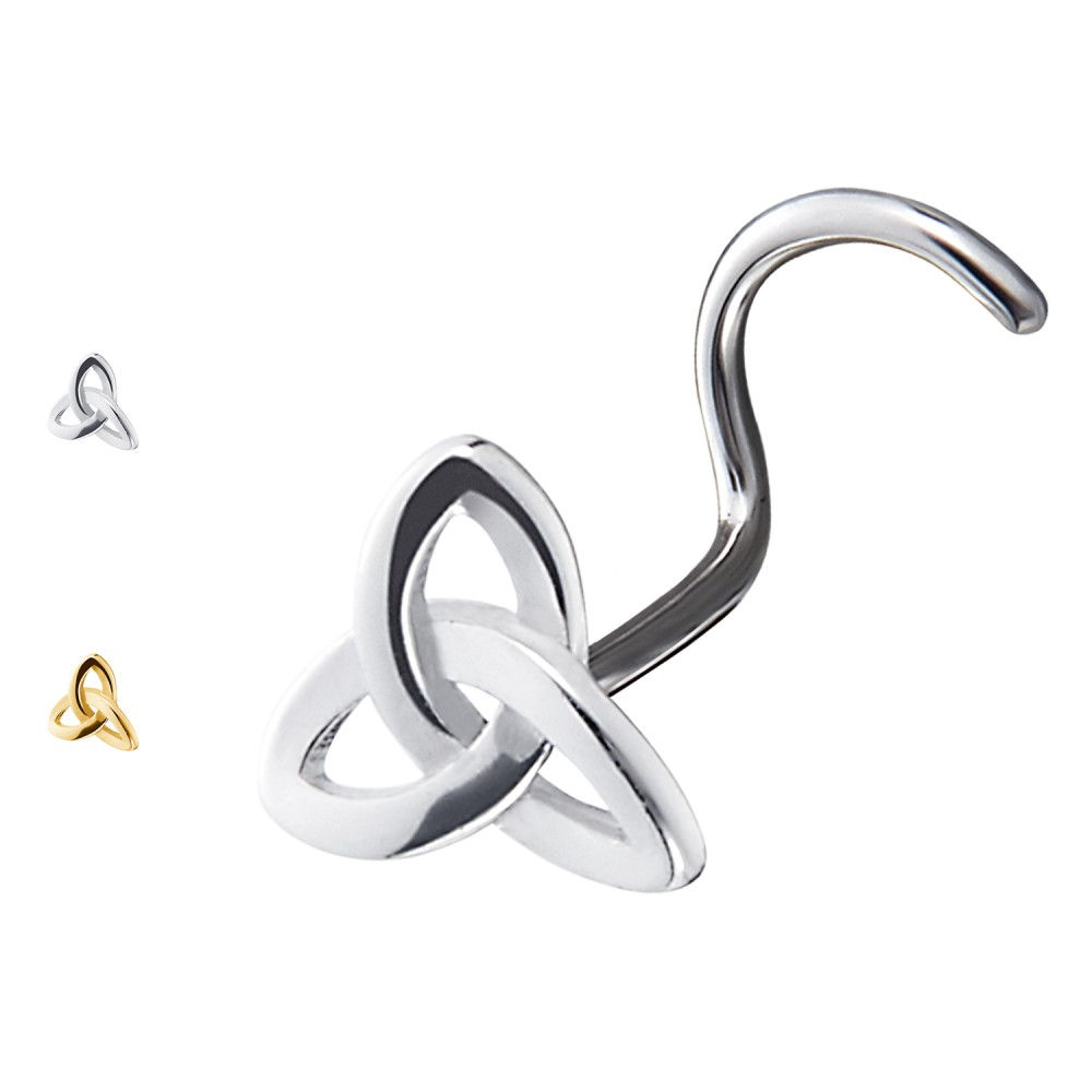 Stud Naso a Forma di Triquetra
